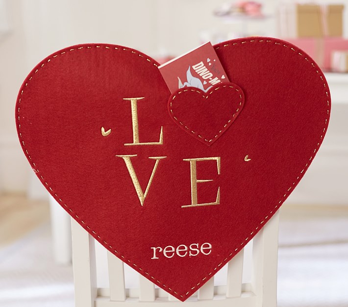 Valentine's Day Love Heart Chaircover