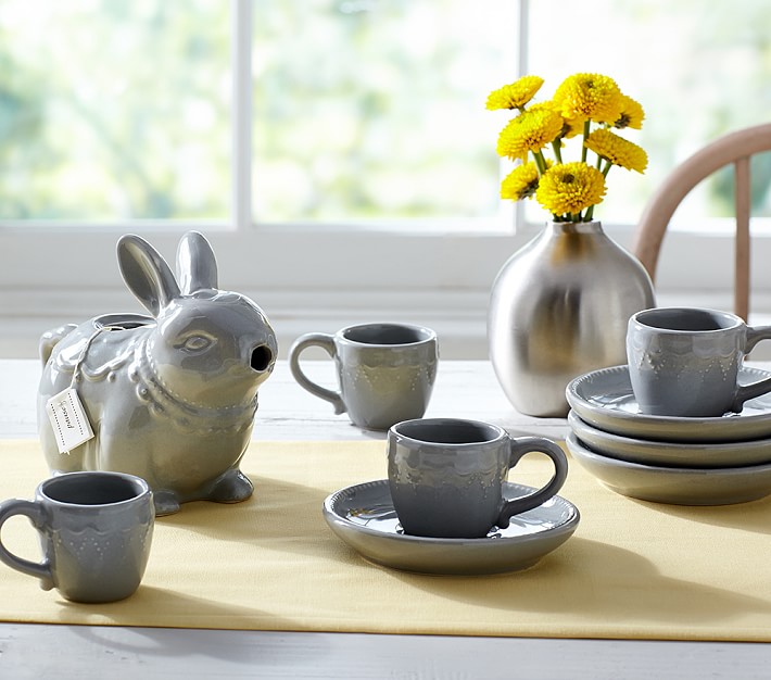 Ceramic Bunny Tea Set