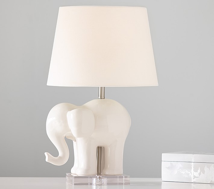 Ceramic Elephant Lamp