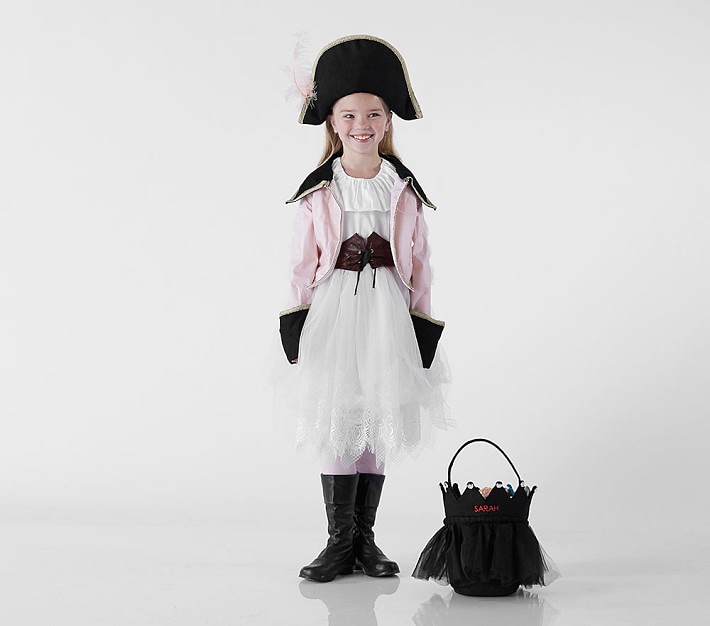 Kids Over-the-Top Pink Pirate Halloween Costume