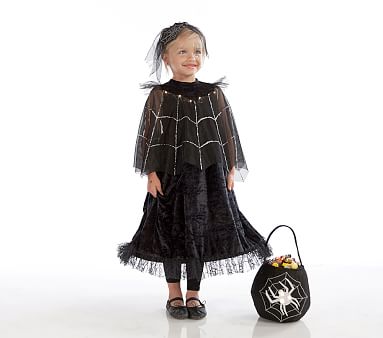 Kids Light Up Black Spider Queen Costume | Pottery Barn Kids