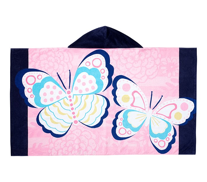 Classic Icon Butterfly Kid Beach Hooded Towel