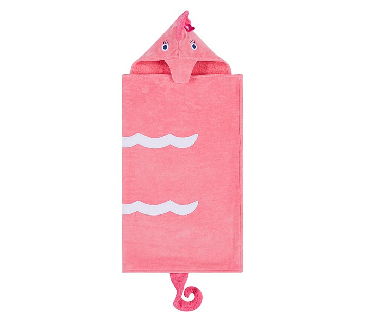 Seahorse Critter Kid Beach Hooded Towel