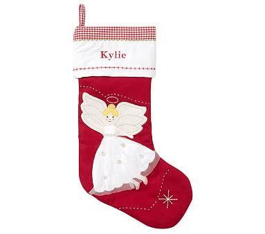 Angel Quilted Christmas Stocking | Pottery Barn Kids