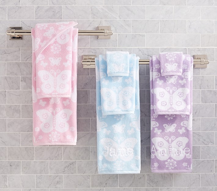Butterfly Jacquard Bath Towel Collection