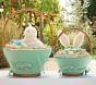Chambray Embroidered Easter Basket Liners