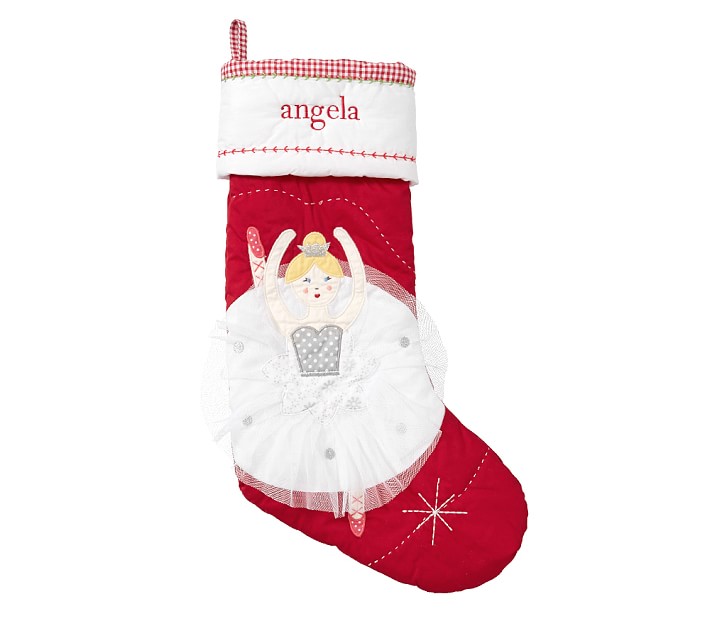 Ballerina Quilted Stocking