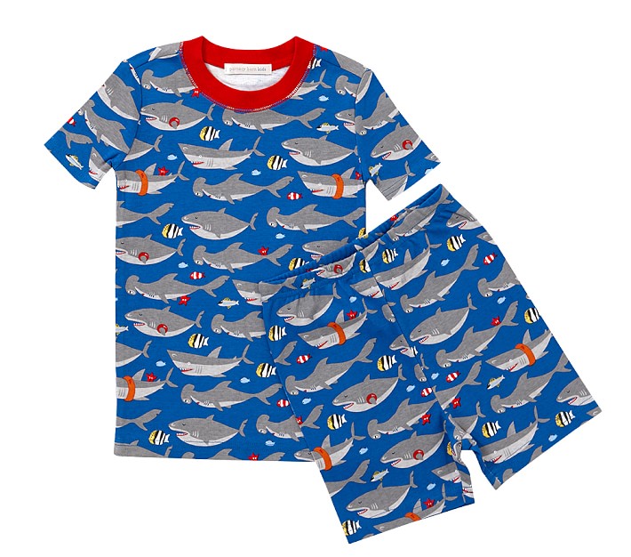 Organic Shark Short Sleeve Pajama