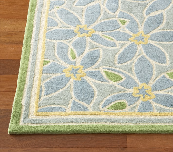 Blue/Green Claire Rug Swatch