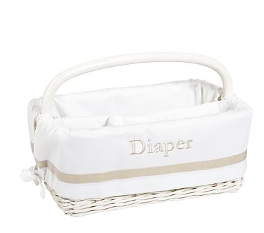 Khaki Harper Diaper Caddy Liner