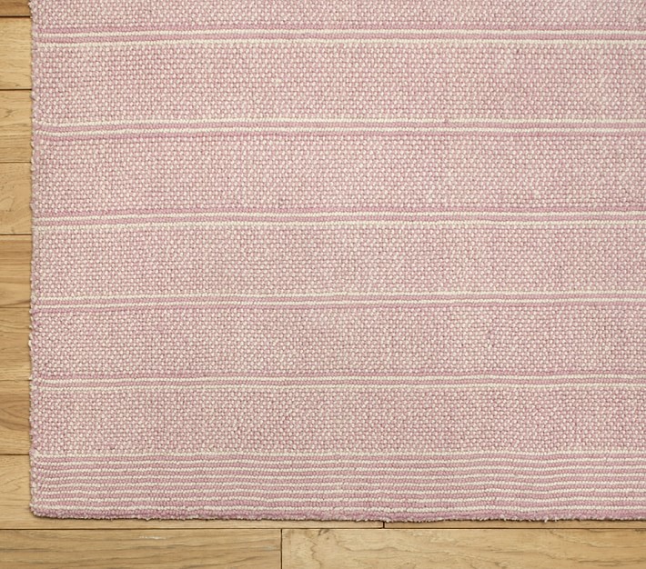 Pink Loomed Wool Rug Swatch
