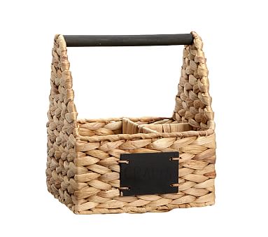 Chandler Woven Small Caddy with Chalkboard