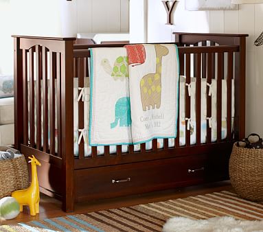 Nursery Quilt Bedding Set: Toddler Quilt, Crib Skirt & Crib Fitted Sheet