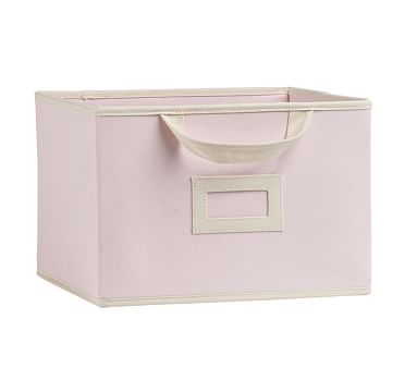 Light Pink Large Canvas Box Storage
