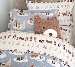 Flannel Winter Bear Organic Sheet Set & Pillowcases