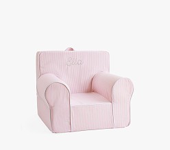 My First Anywhere Chair®, Blush Oxford Stripe Slipcover Only