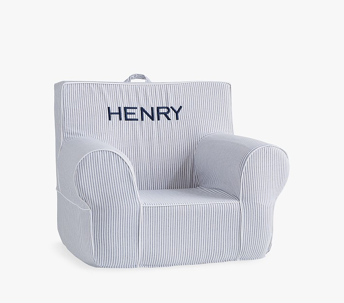 Kids Anywhere Chair&#174;, Navy Oxford Stripe Slipcover Only