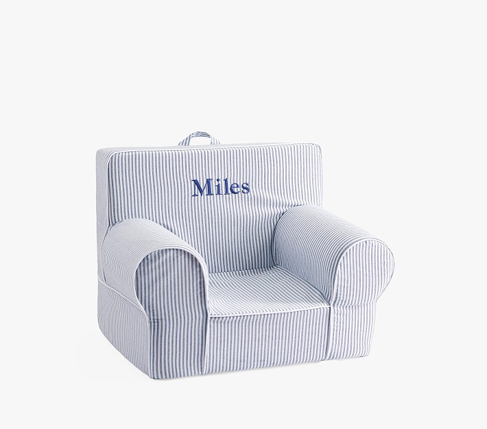 My First Anywhere Chair&#174;, Navy Oxford Stripe
