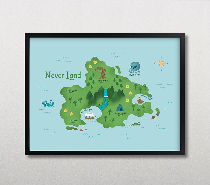 Minted&reg; Disney Neverland Map Wall Art by Renee Christensen