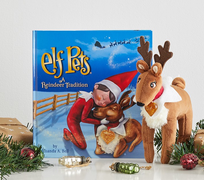 Reindeer Elf Pets Book &amp; Plush Set