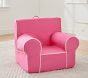 Kids Anywhere Chair&#174;, Bright Pink with White Piping Slipcover Only