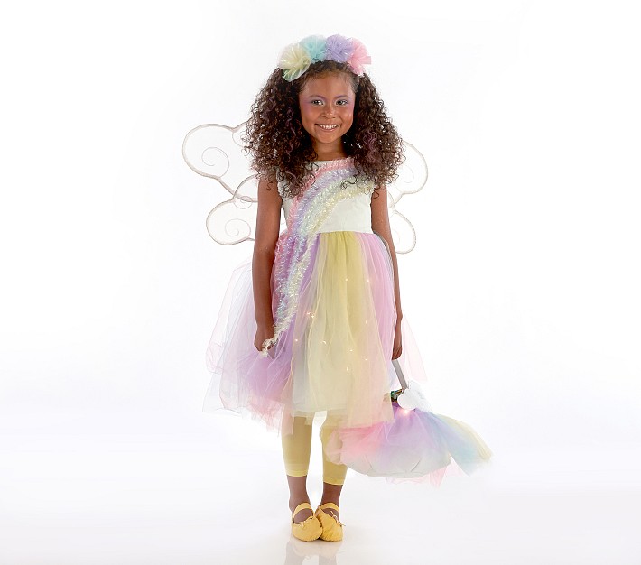 Kids Light-Up Rainbow Fairy Halloween Costume
