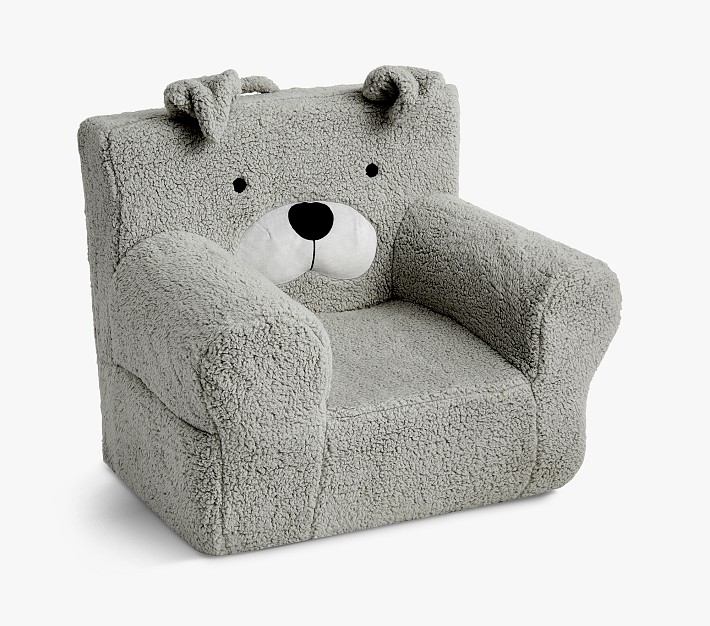 Kids Anywhere Chair&#174;, Gray Sherpa Dog Slipcover Only