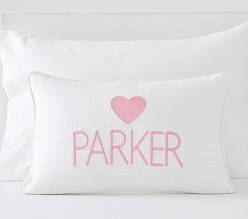 Heart Icon Personalized Pillow Cover