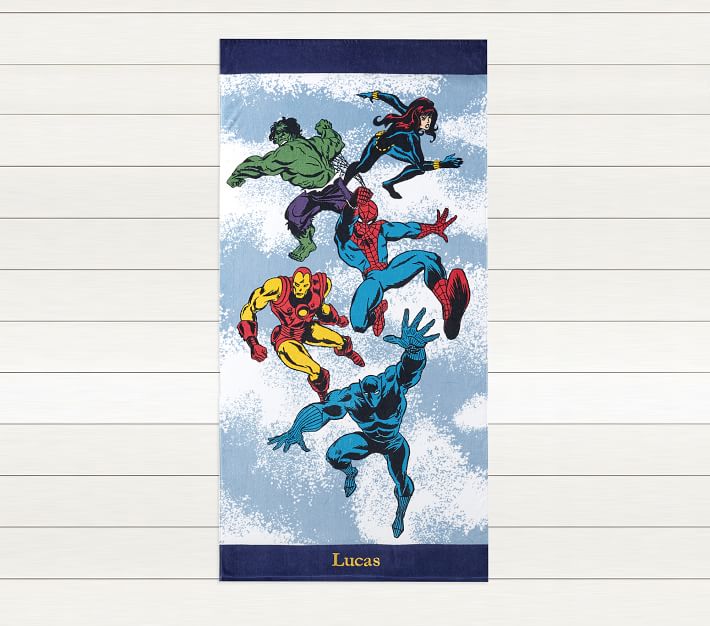 Marvel Kid Beach Towel Pottery Barn Kids