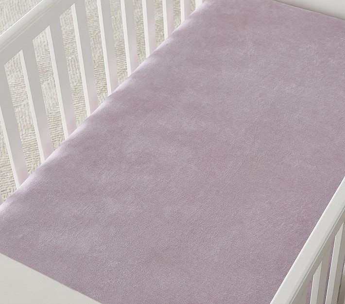 Velour Organic Crib Fitted Sheet Pottery Barn Kids