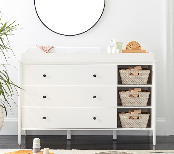 Benton Extra-Wide Nursery Dresser & Topper Set | Pottery Barn Kids