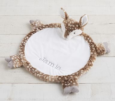 Fawn Faux-Fur Plush Baby Play Mat | Baby Toy | Pottery Barn Kids