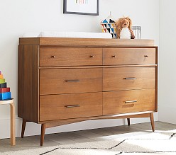 west elm x pbk Mid-Century 6-Drawer Changing Table (56")