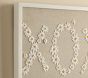 XOXO Embroidered Canvas Art