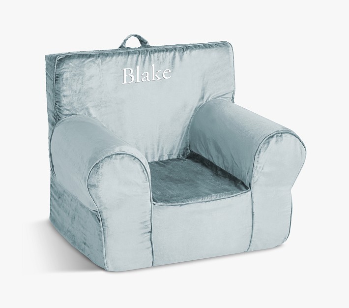 Kids Anywhere Chair&#174;, Blue Velvet Slipcover Only