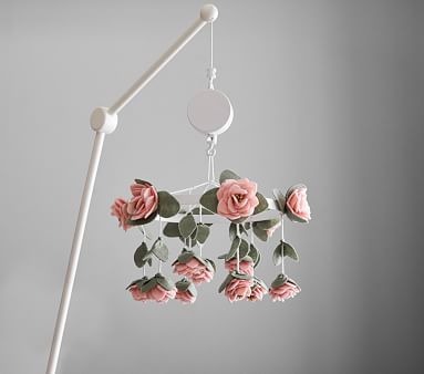 Felted Roses Baby Mobile | Pottery Barn Kids