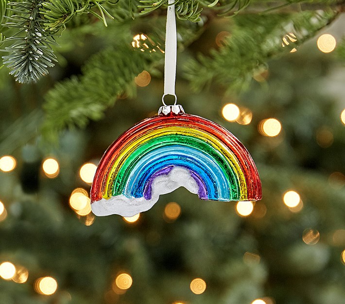 Mercury Glass Ornaments Rainbows &amp; Unicorns
