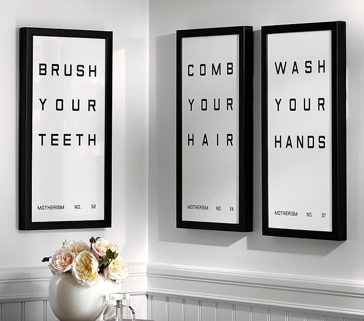 Bathroom Reminders Wall Art