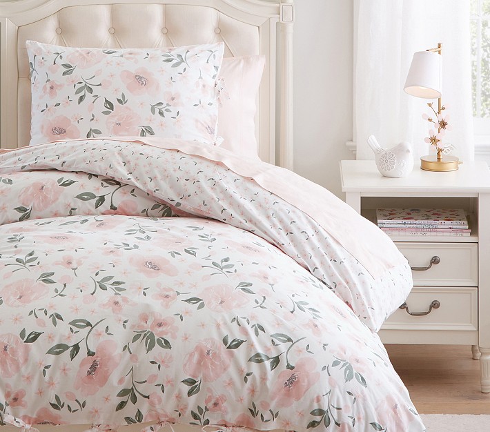 Meredith Floral Organic Duvet Cover &amp; Shams