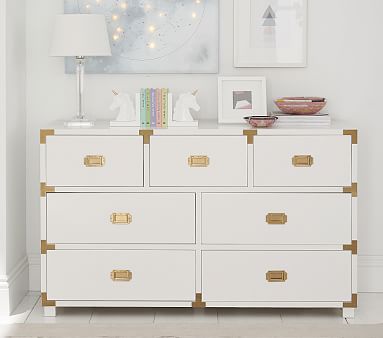 Gemma Campaign Extra Wide Kids Dresser | Pottery Barn Kids