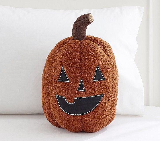 Pumpkin Fall boucle pillows, full pillow main image 0