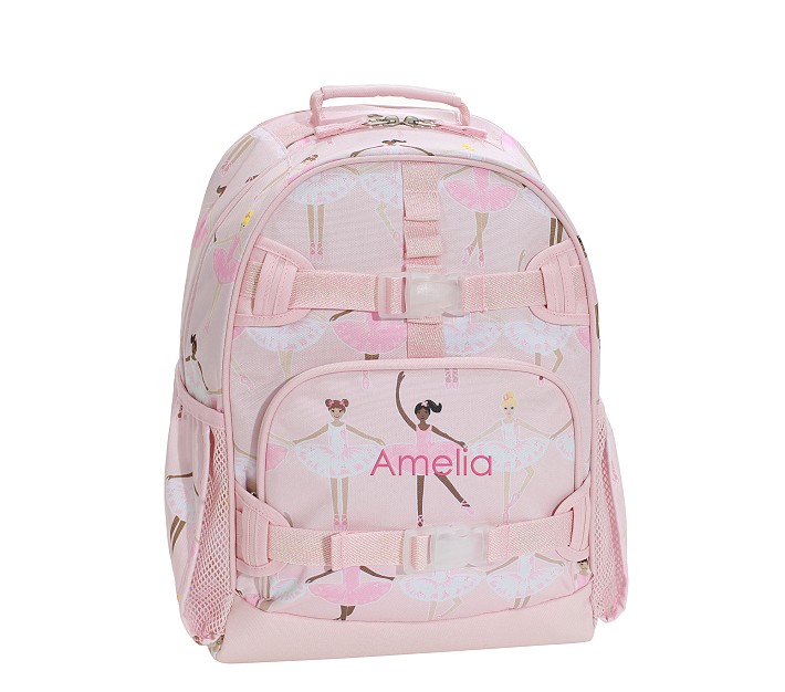 Mackenzie Pink Shimmer Ballerinas Backpacks