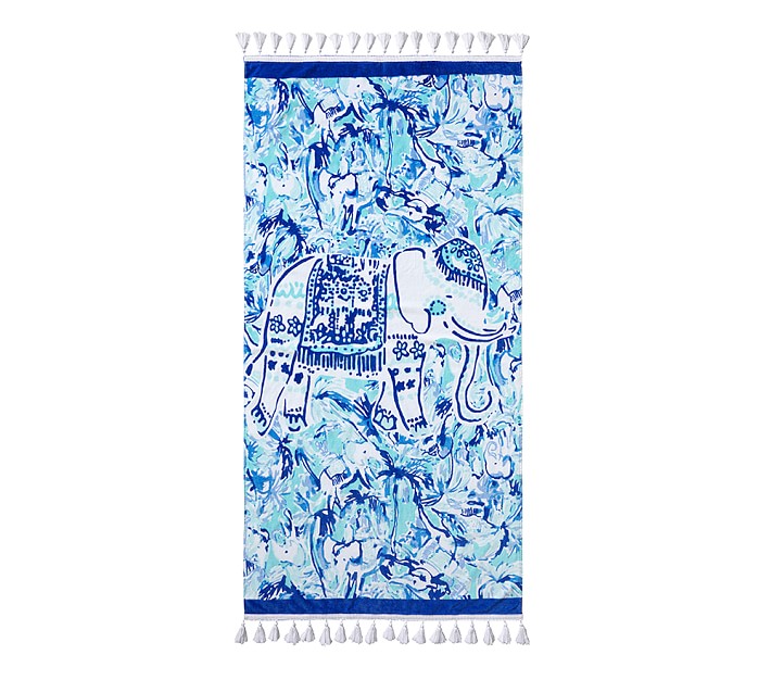 Lilly Pulitzer Elephant Appeal Kid Beach Towel