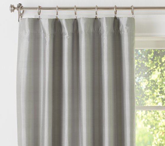 Silk Blackout Curtain | Pottery Barn Kids