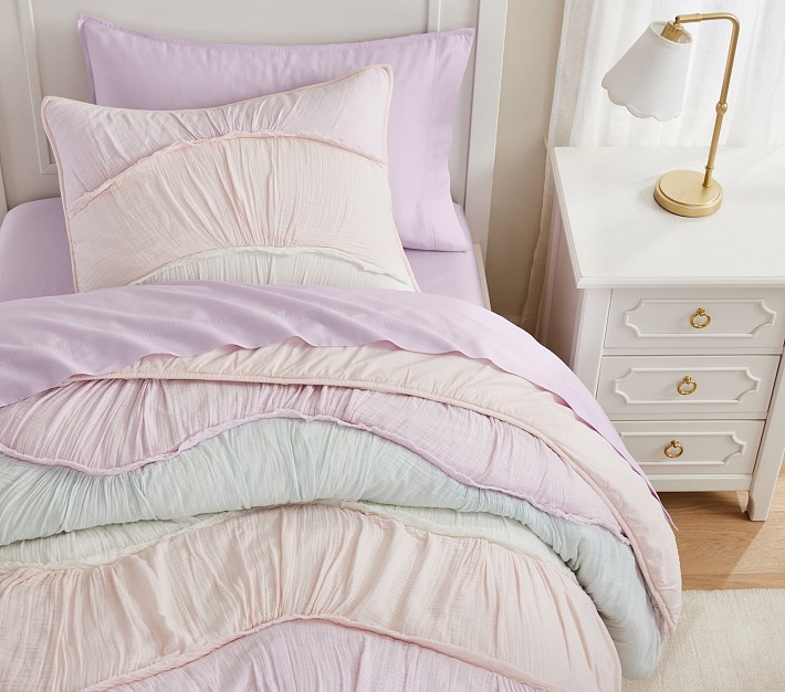 Ryleigh Ruched Wave Quilt &amp; Shams