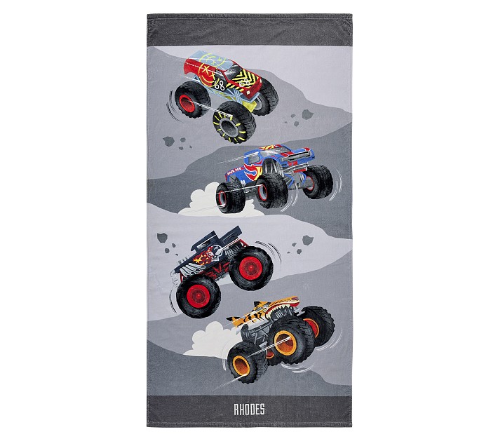 Hot Wheels&#8482; Monster Trucks Kid Beach Towel
