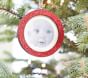 Red Glitter Circle Frame Ornaments