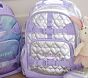 Mackenzie Silver Metallic Hearts Backpack &amp; Lunch Bundle, Set of 2