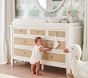 Ava Regency Caned Extra-Wide Nursery Dresser &amp; Topper