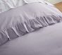 Chambray Ruffle Organic Duvet Cover &amp; Shams